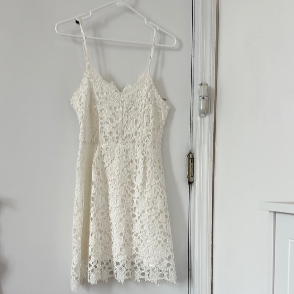 Blue Rain Lace Wedding Dress - Cream
